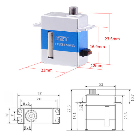 DS315 V8.0 Mini Servo