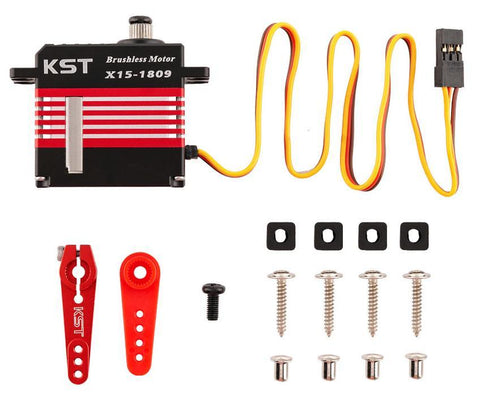 KST X15-1809 v8.0 Digital Metal Gear Brushless Helicopter Swash Plate Cyclic Servo 24.47KG 1520us/333Hz 0.07 Sec